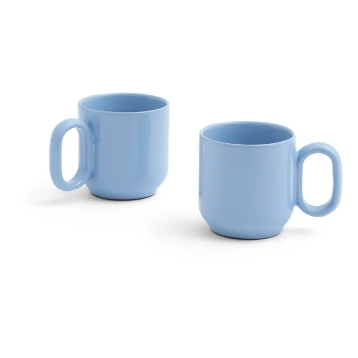 Tasses en terracotta Barro - Set de 2, Rui Pereira | Bleu ciel- Image produit n°0