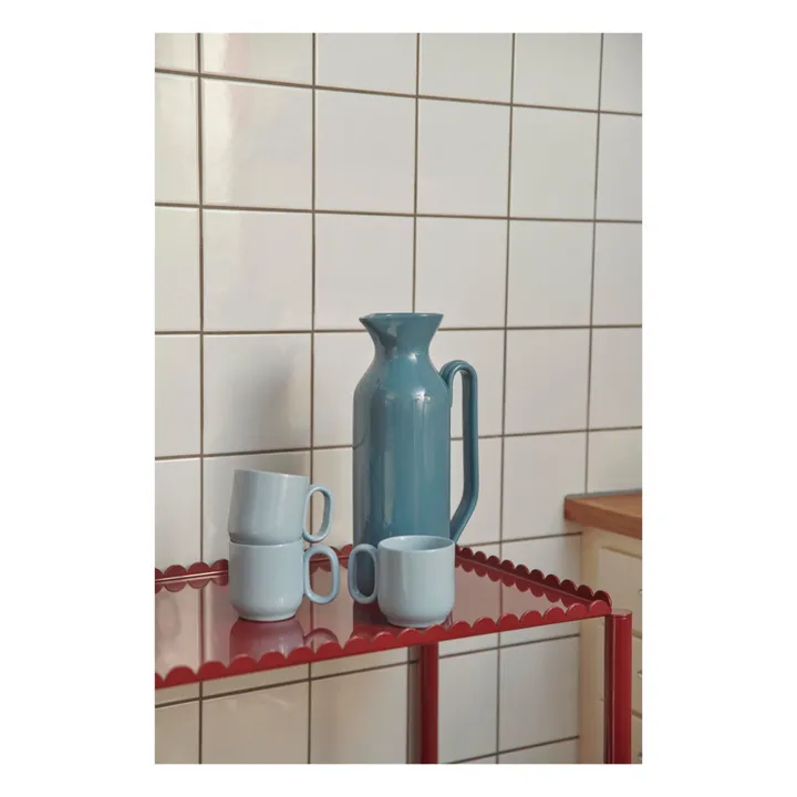 Tasses en terracotta Barro - Set de 2, Rui Pereira | Bleu ciel- Image produit n°3