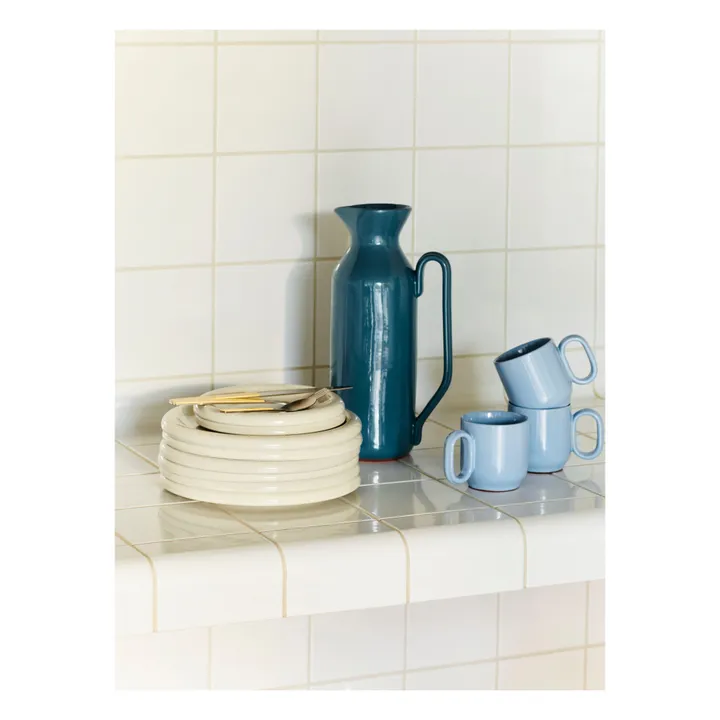 Tasses en terracotta Barro - Set de 2, Rui Pereira | Bleu ciel- Image produit n°5