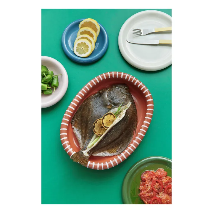 Platos hondos de terracota Barro - Lote de 2, Rui Pereira | Rosa- Imagen del producto n°1