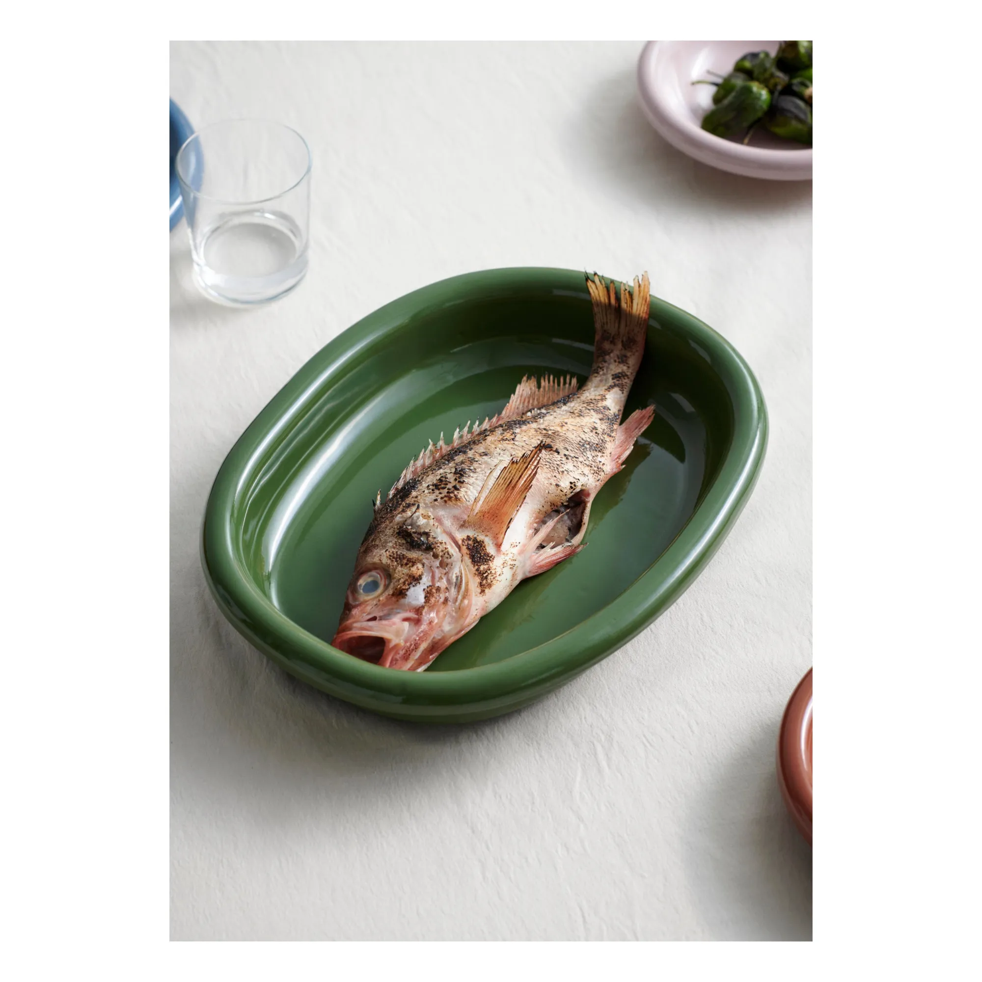 Plat en terracotta Barro, Rui Pereira | Vert- Image produit n°1