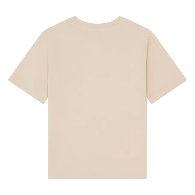 T-Shirt mit kurzen Ärmeln aus Bio-Baumwolle | Beige