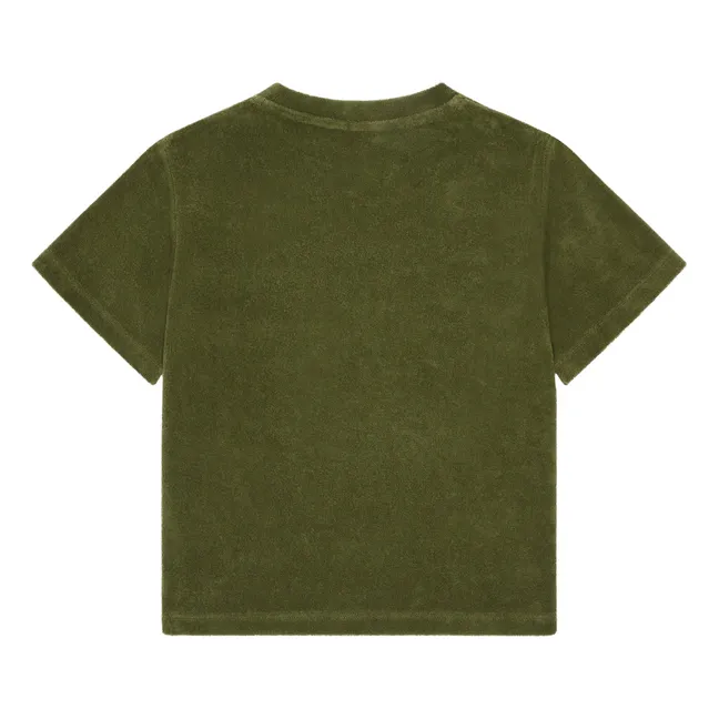 T-shirt a maniche corte in cotone biologico | Verde militare