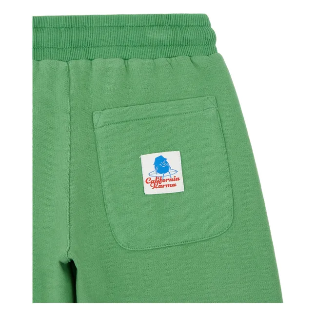 Pantaloncini lunghi in cotone biologico | Verde