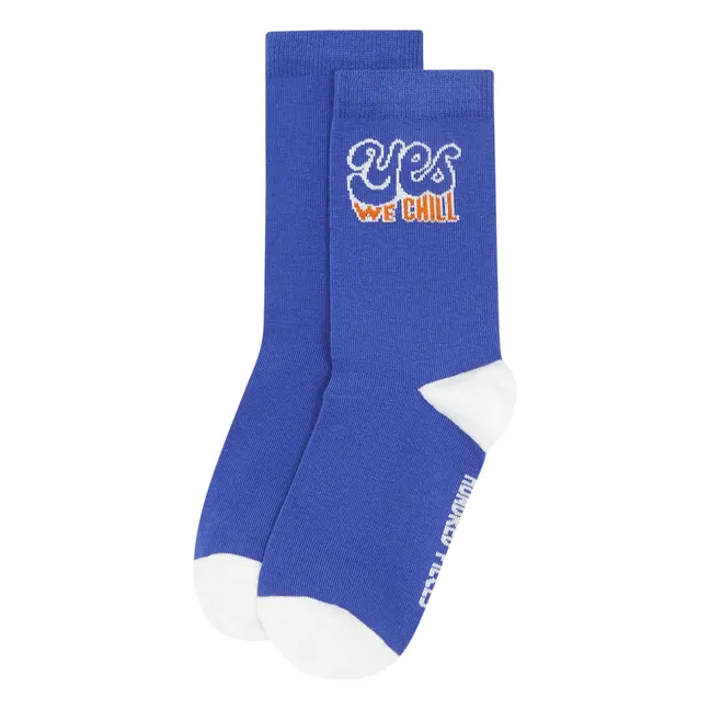 Chaussettes Yes We Chill | Blanc