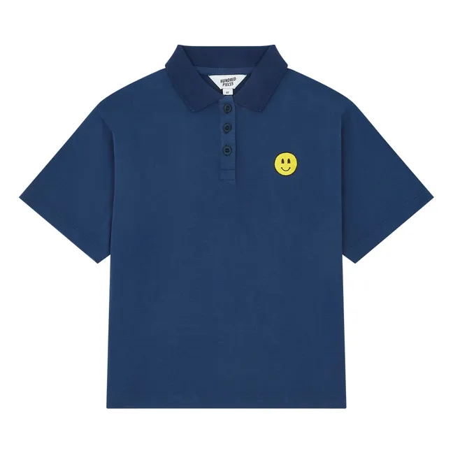 Organic Cotton Polo Shirt | Navy blue