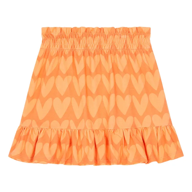 Organic cotton skirt | Orange