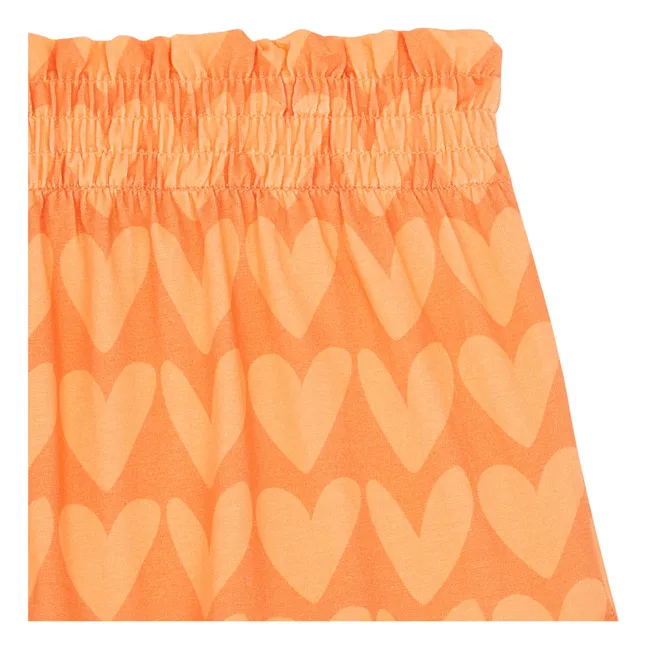 Jupe Coton Elasthanne | Orange
