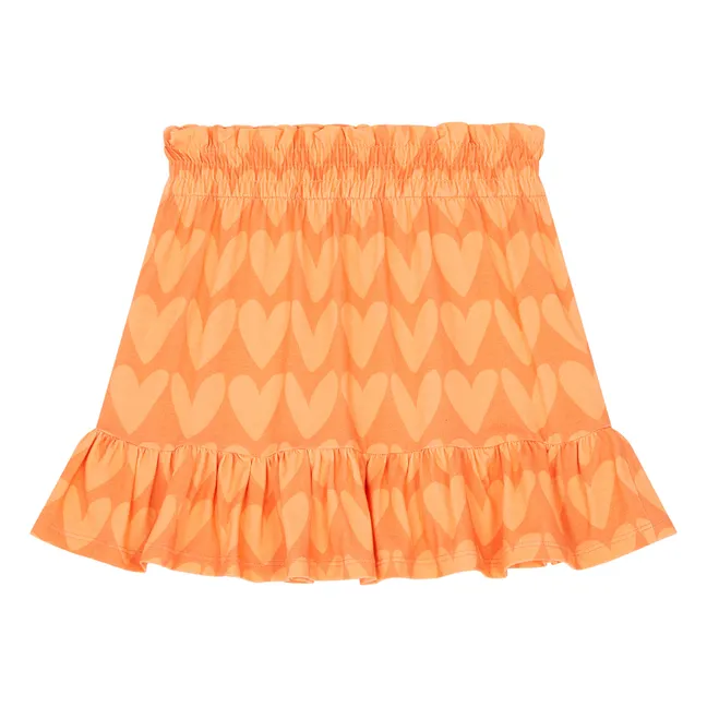 Falda de algodón ecológico | Naranja