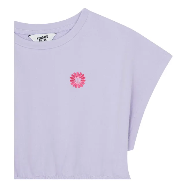 Organic Cotton Mini Dress | Lilac