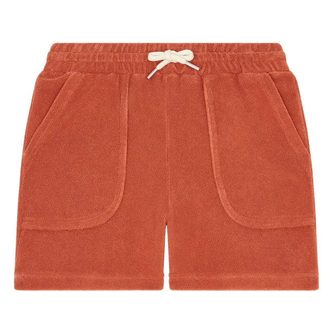 Shorts aus Bio-Baumwolle | Terracotta
