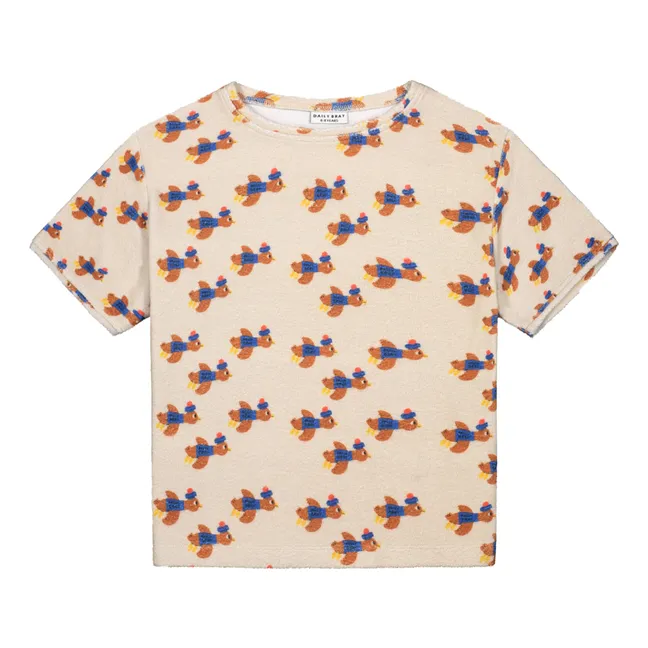T-Shirt Oiseaux Eponge | Crème