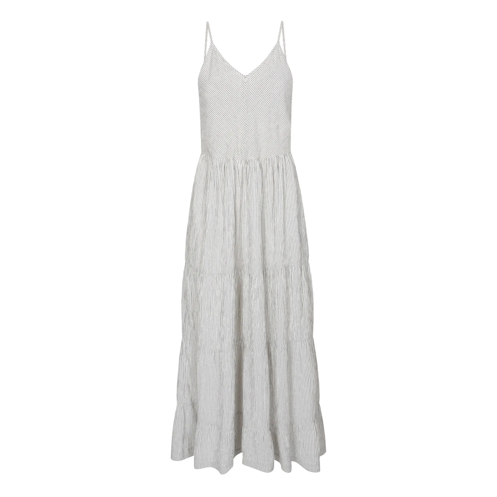 Âme White Jana Stripes Dress