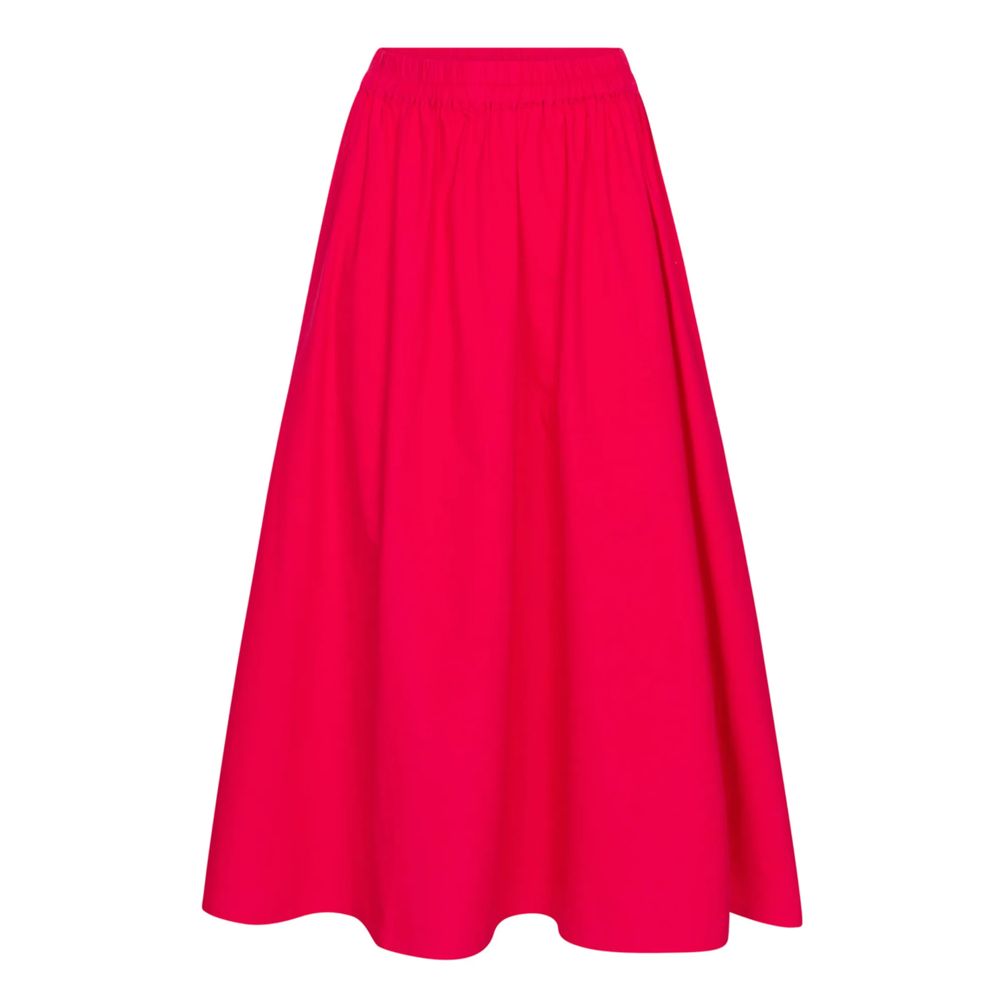 Âme Fuchsia Juventus Cotton Poplin Skirt
