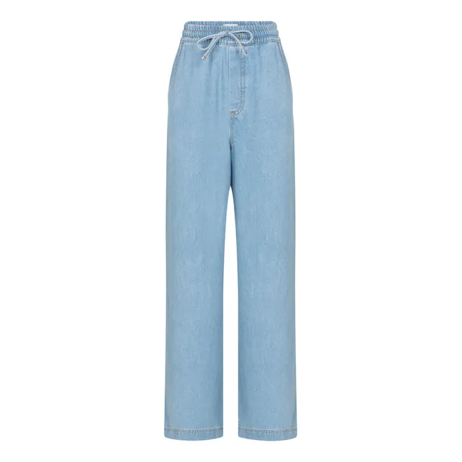 June Chambray Denim Jeans | Light Blue