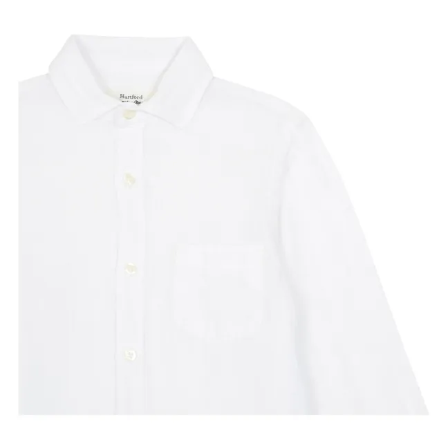 Camisa de lino Paul Pat | Blanco