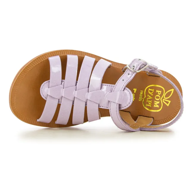 Sandalen Plagette Strap | Flieder