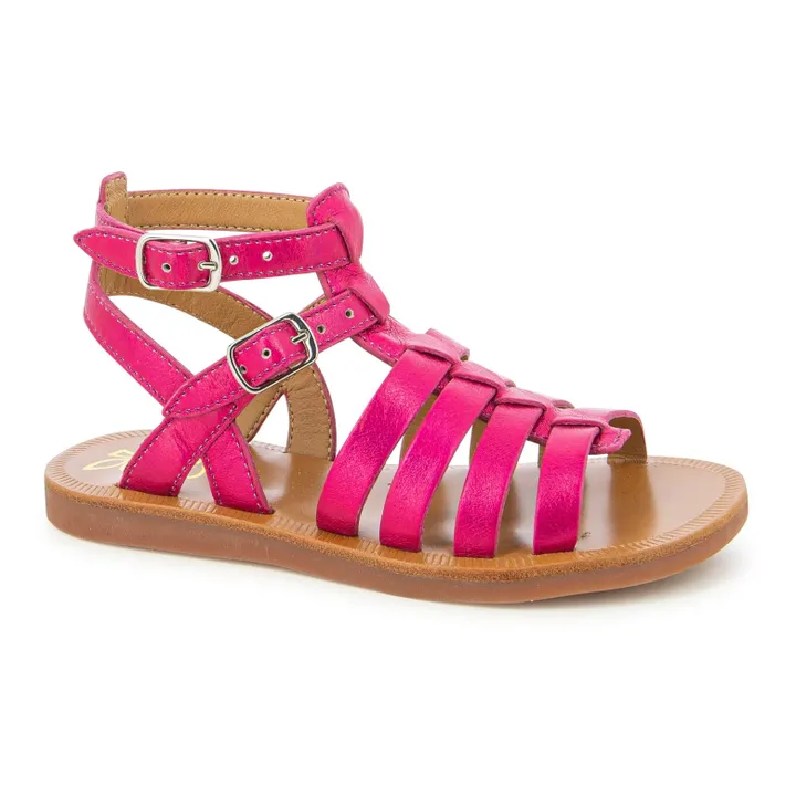 Plagette Gladiator Sandalen | Rosa- Produktbild Nr. 4