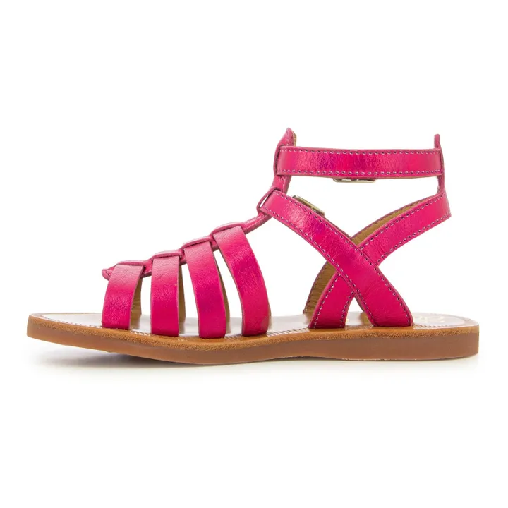 Plagette Gladiator Sandalen | Rosa- Produktbild Nr. 5
