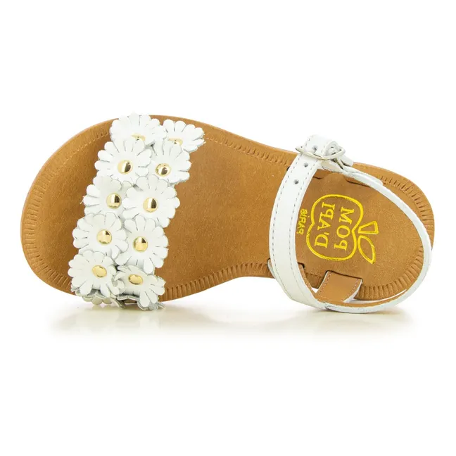 Plagette Multi Flo sandals | White