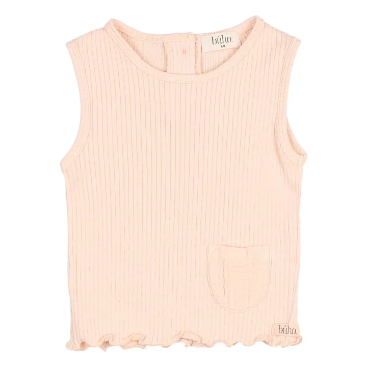 Ribbed Pocket Shirt - Pink Ribbed Pocket Shirt - Pink