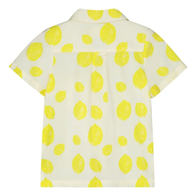 Camicia in cotone biologico al limone | Giallo
