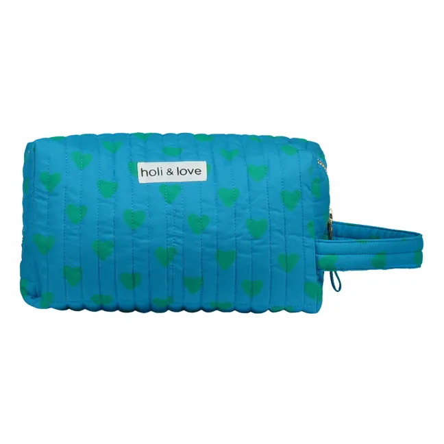 Coeur Coton Bio Toiletry Bag | Turquoise