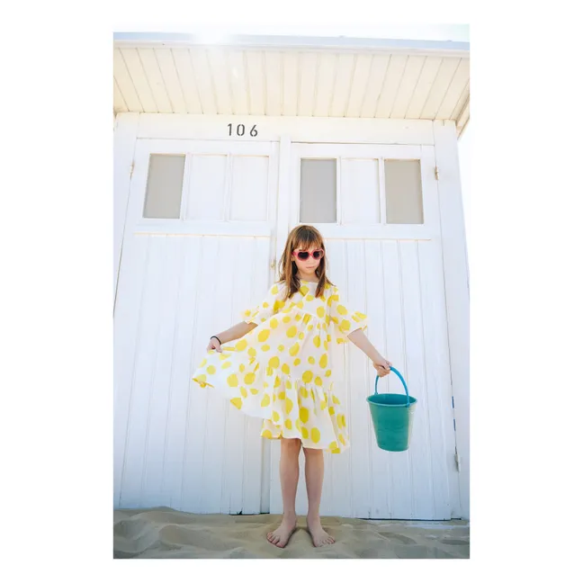 Vestido Edna Limón Algodón Ecológico | Amarillo