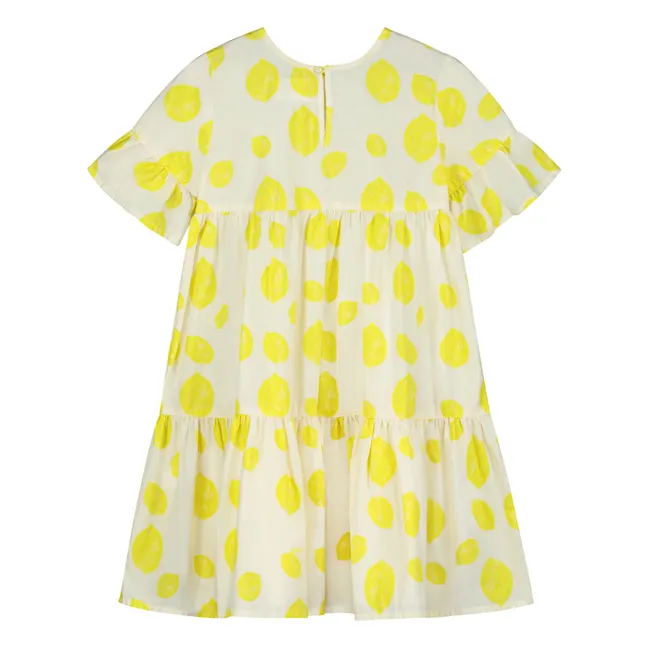 Vestido Edna Limón Algodón Ecológico | Amarillo