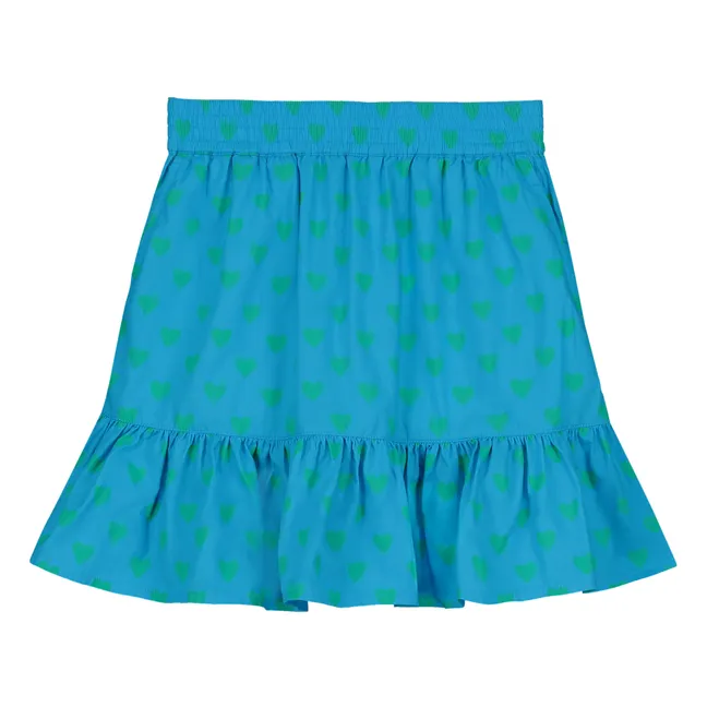 Falda Irma Cœur Coton Bio | Turquoise