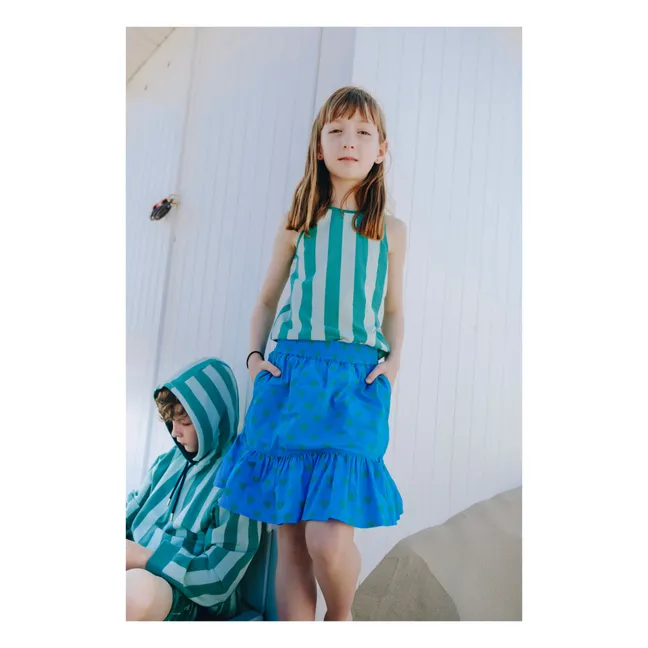 Falda Irma Cœur Coton Bio | Turquoise