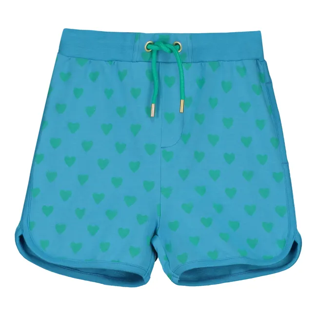Kim Coeur organic cotton shorts | Turquoise