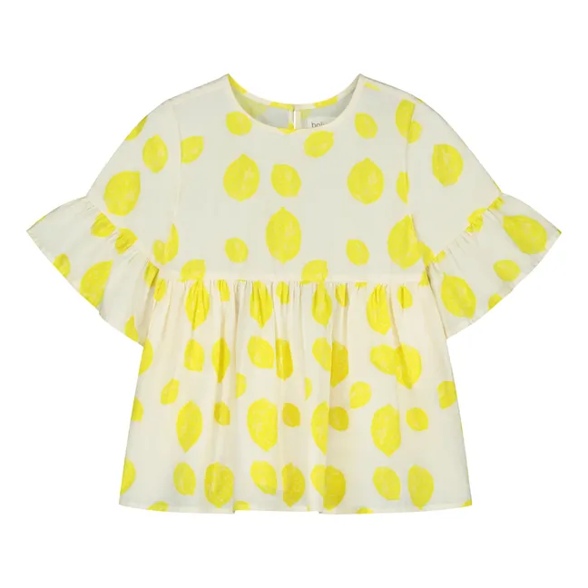 Blusa Pia Limón Algodón Ecológico | Amarillo