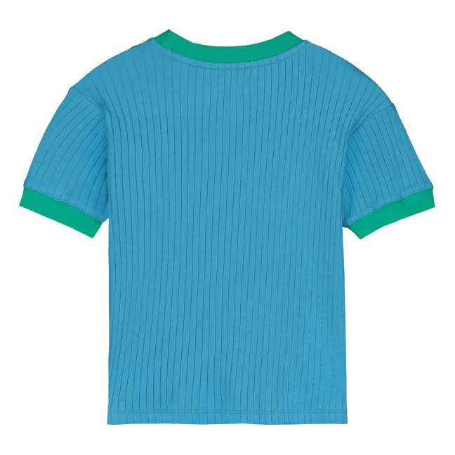Camiseta de algodón ecológico Rima Heart | Turquoise