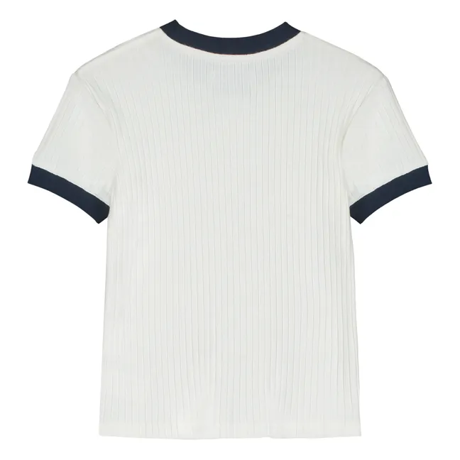 T-Shirt Rima Zitrone Bio-Baumwolle | Weiß