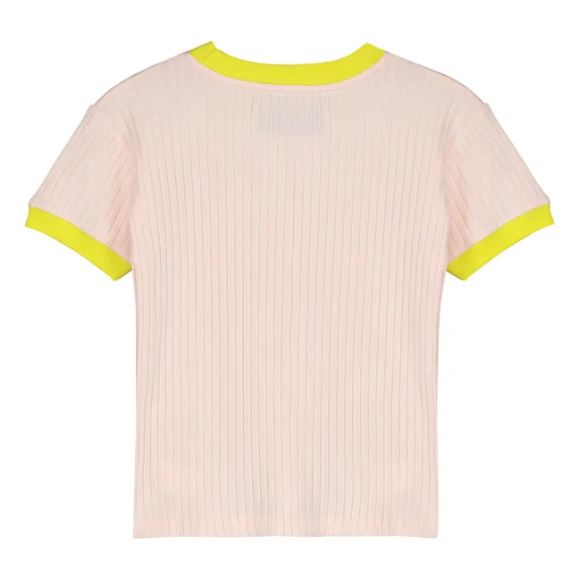 T-Shirt Rima Fleur Coton Bio | Rose pâle