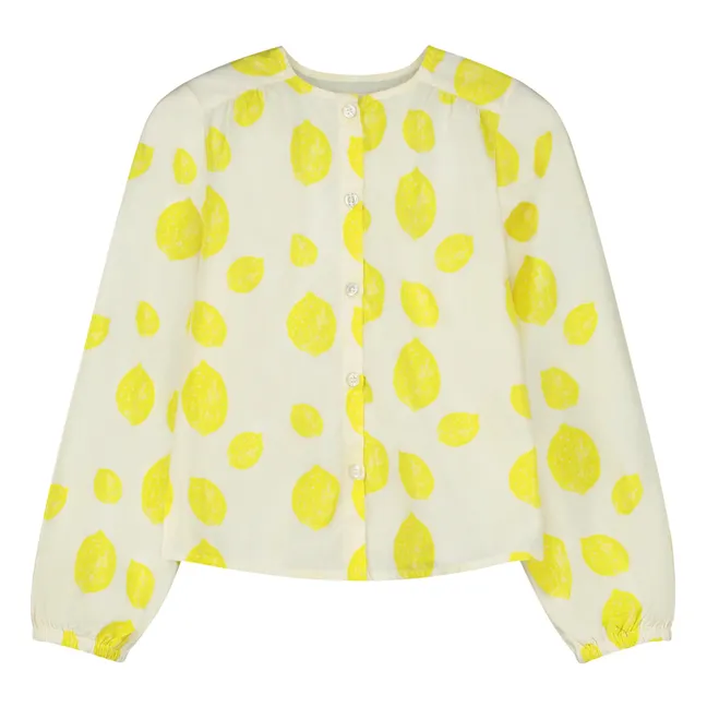 Blusa Sasha Limón Algodón Ecológico | Amarillo