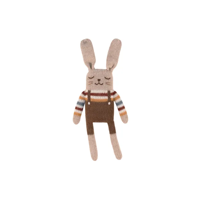 Rabbit rainbow sweater soft toy