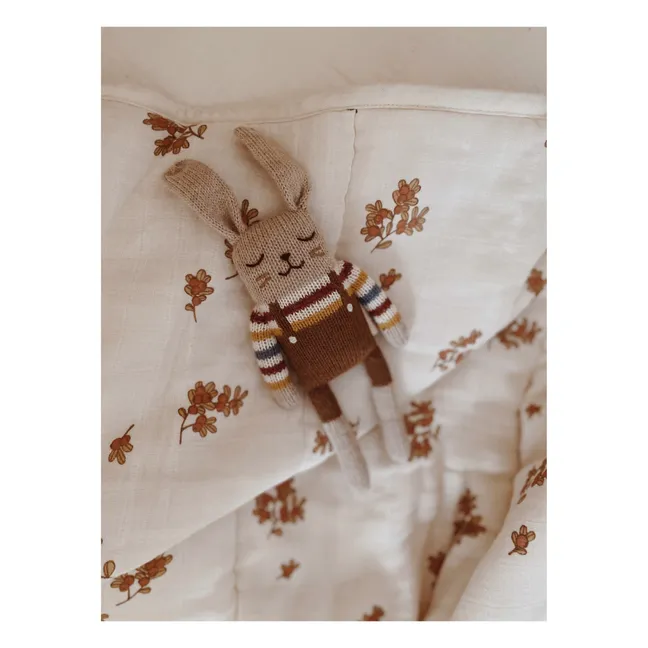 Rabbit rainbow sweater soft toy