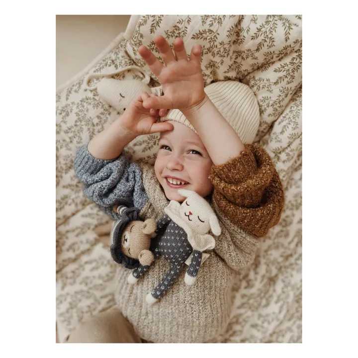 Soft Toy Lamb in Spotted Pyjamas | Grey blue- Product image n°2