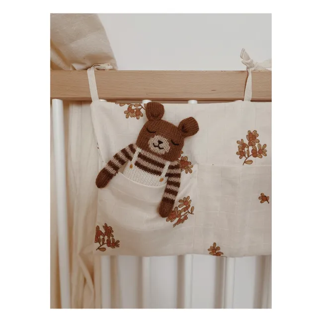 Schmusetuch Bär Latzhose | Seidenfarben