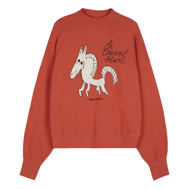 Cheval Blanc organic cotton sweatshirt x Smallable | Red