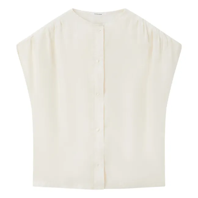 Blusa de seda | Blanco Roto