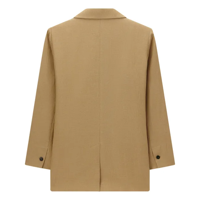 Linen and cotton jacket | Beige