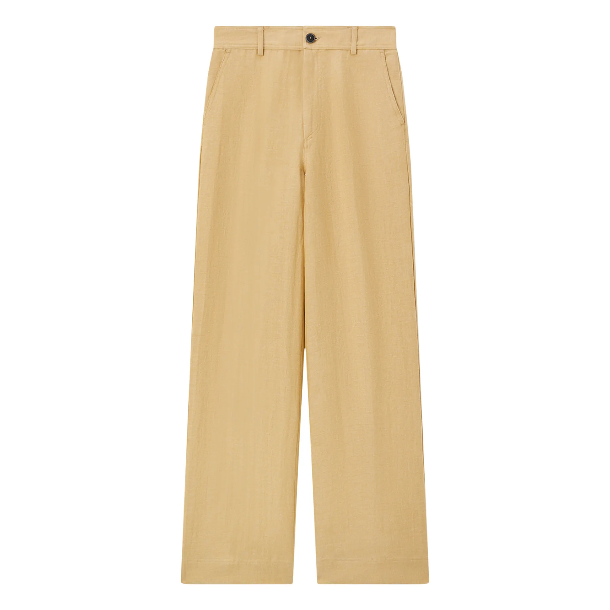 Pomandère Beige Linen And Cotton Trousers