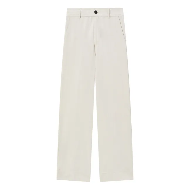 Wide-leg trousers | White