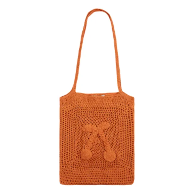 Hand Crochet Net Bag - Women's Collection | Orange