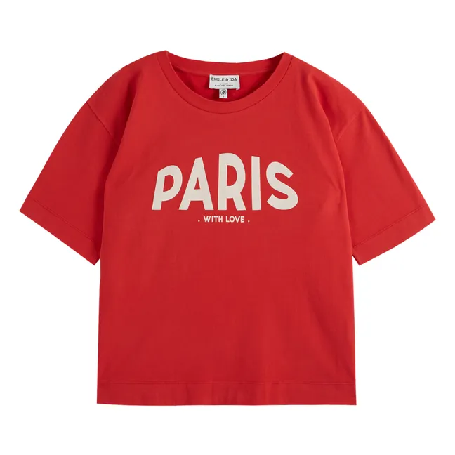 Camiseta de algodón ecológico Zaris - Colección Mujer | Rojo