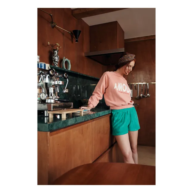 Zeanne Towelling Shorts - Women's collection | Green