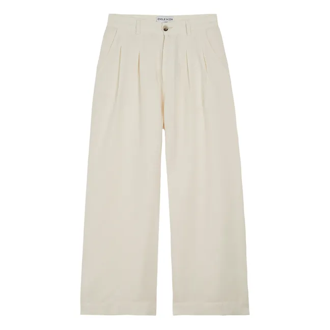 Pantalon Zebulon Lin - Collection Femme | Crème